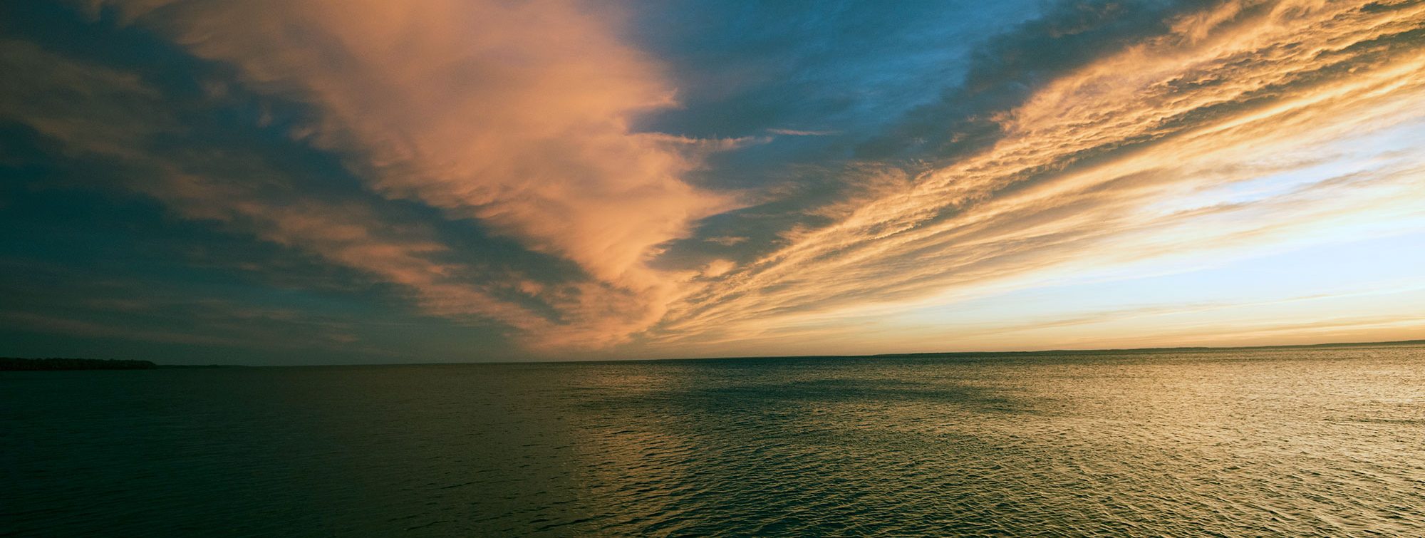 Sunset over the Lake Northern Waters