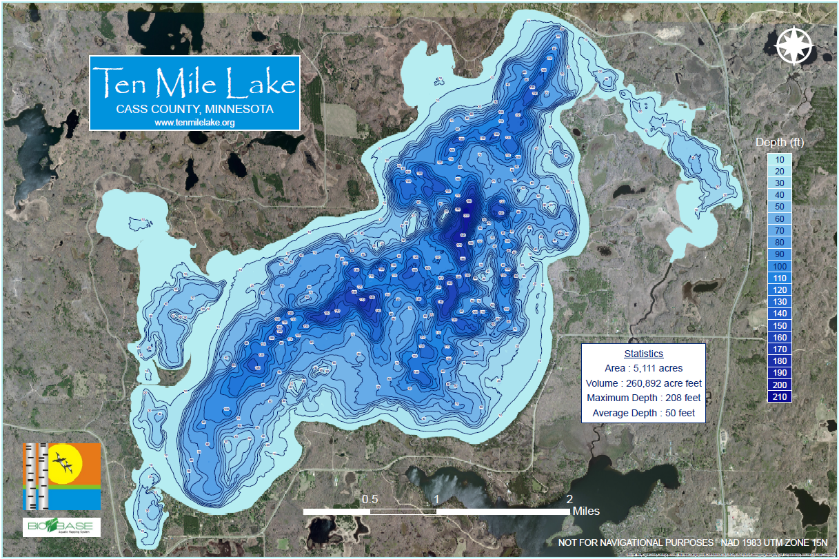 Ten Mile Lake_depthmap2015